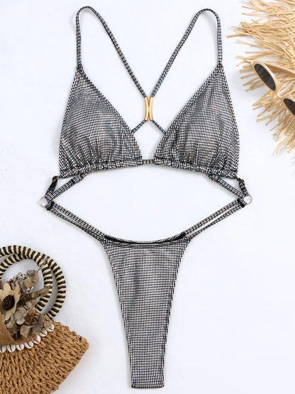 Extreme Mini Micro String Women Swimwear One Piece Swimsuit Female Cross Backless Monokini High Cut Bathing Suit The Clothing Company Sydney
