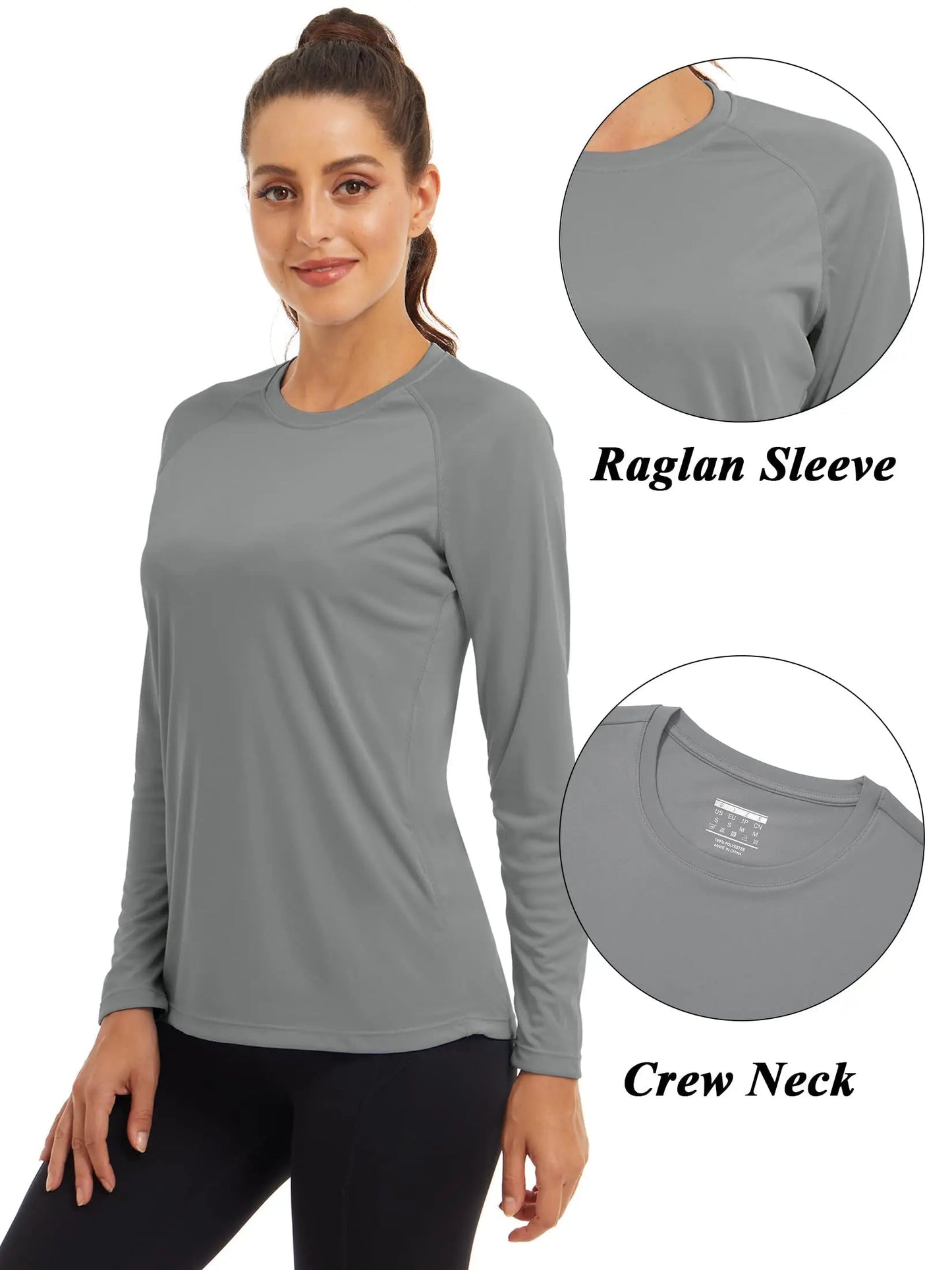 UPF 50+ Summer Quick Dry T-shirts Women's Performance Sun Block UV Protection T Shirts Long Sleeve Swim Pullover Tops The Clothing Company Sydney