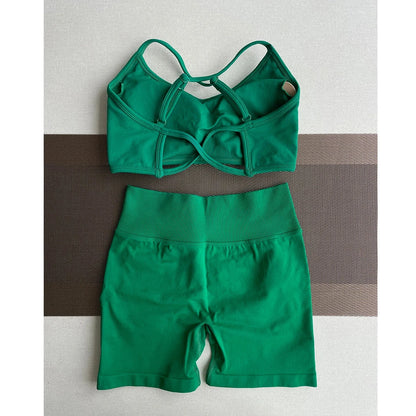 Solid Seamless Half Pants Women Soft  Fitness Outfits Yoga Gym Running Bike Wear Bicycle Skorts The Clothing Company Sydney