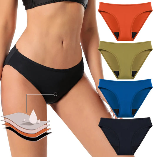 Bikini Menstrual Swimsuit Period Panties Women's Beach Period Swimwear Plus Size Absorbent Pad Panties Swim Bottom