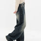 Women's Streetwear Retro High Waist Jeans Loose Wide Leg Denim Trousers Y2K Baggy Pants