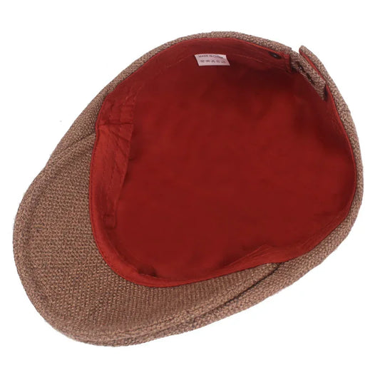 Retro Men's Hats Retro Berets Hat for Women Cotton Flat Ivy Newsboy Caps Casual Artist Peaked Cap - The Clothing Company Sydney