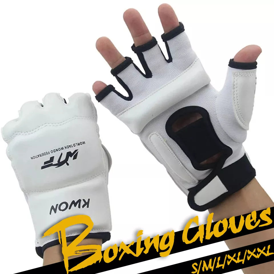 Adults Kids Half Finger Boxing Gloves PU Leather MMA Fighting Kick Boxing Gloves Karate Muay Thai Training Workout Gloves The Clothing Company Sydney