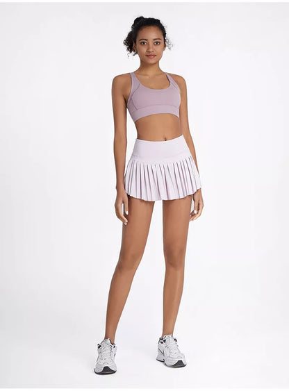 Cloud Hide Safe Tennis Skirts Gym Golf Running Pleated Pantskirt Women Sports Fitness Shorts Pocket High Waist Skort Skirt The Clothing Company Sydney