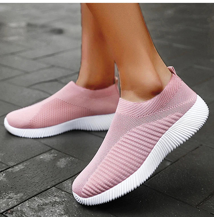 Fashion Casual Shoes Comfortable Soft Sneakers Women Slip On Sock Shoes For Women Ladies Flat Shoes The Clothing Company Sydney
