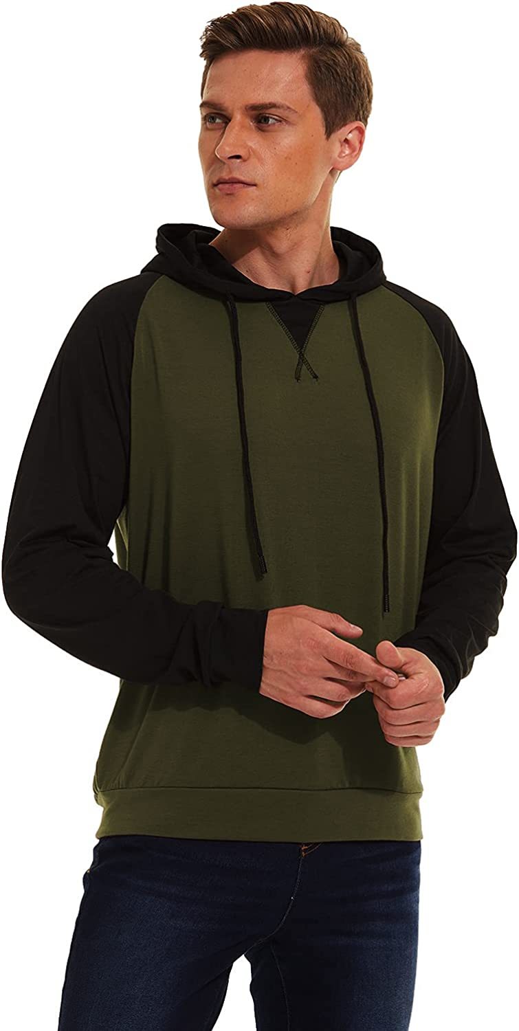 Men's Hoodies Sweatshirts Long Sleeve Solid Patchwork Single Breasted Drawstring Lightweight Casual Street Home Clothing Top The Clothing Company Sydney