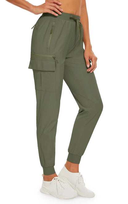 Summer Quick Dry Pants Women's Jogger Sweatpants Lightweight Breathable 6 Pockets Elastic Waist Casual Long Trousers The Clothing Company Sydney