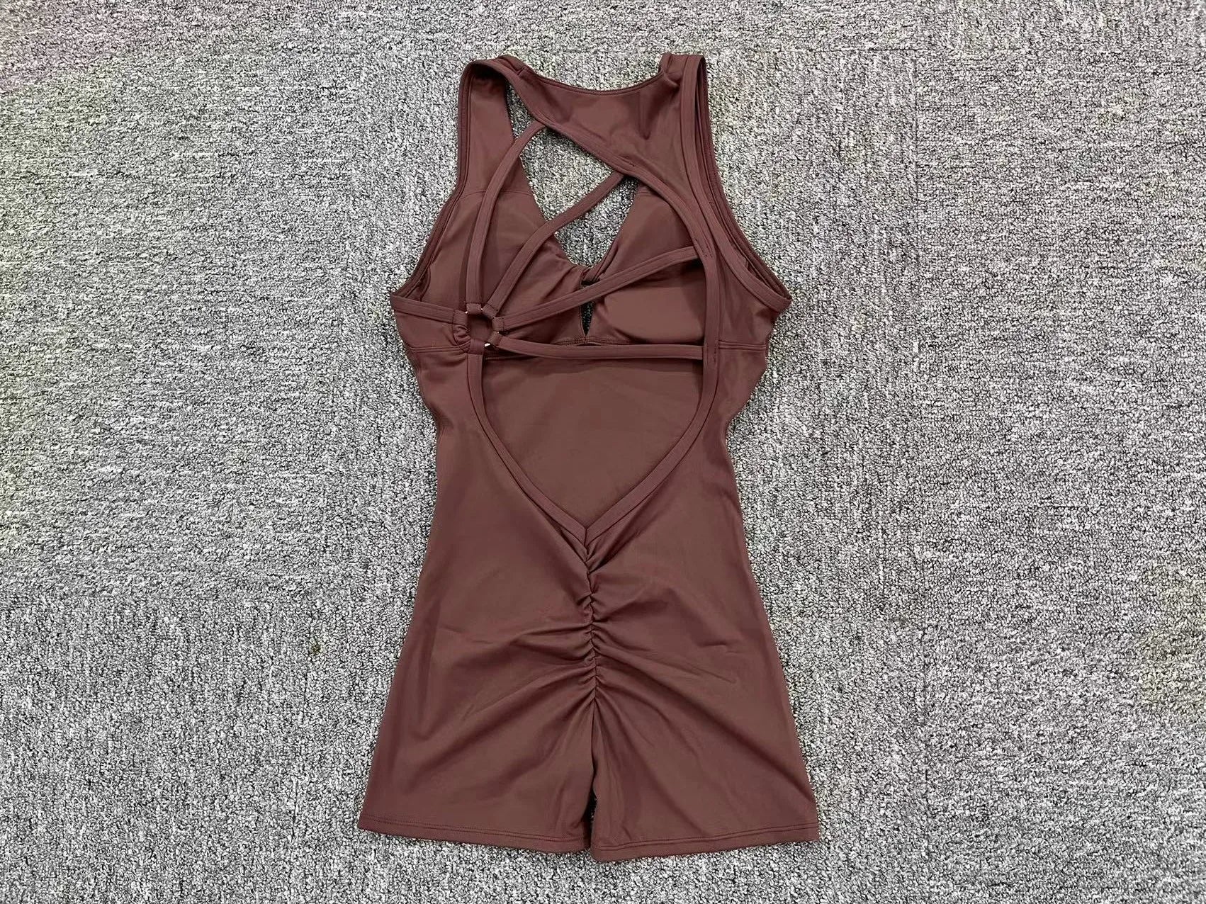 Women's Padded Jumpsuit Sport Yoga Set Bodysuit Fitness Wear Gym Sportswear High Elastic Workout Running Clothes - The Clothing Company Sydney