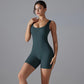 One Piece V Back Sports Jumpsuit Gym Romper Sleeveless Sportswear Bodysuit Women's Casual One-Piece Suit Yoga Clothing Set The Clothing Company Sydney