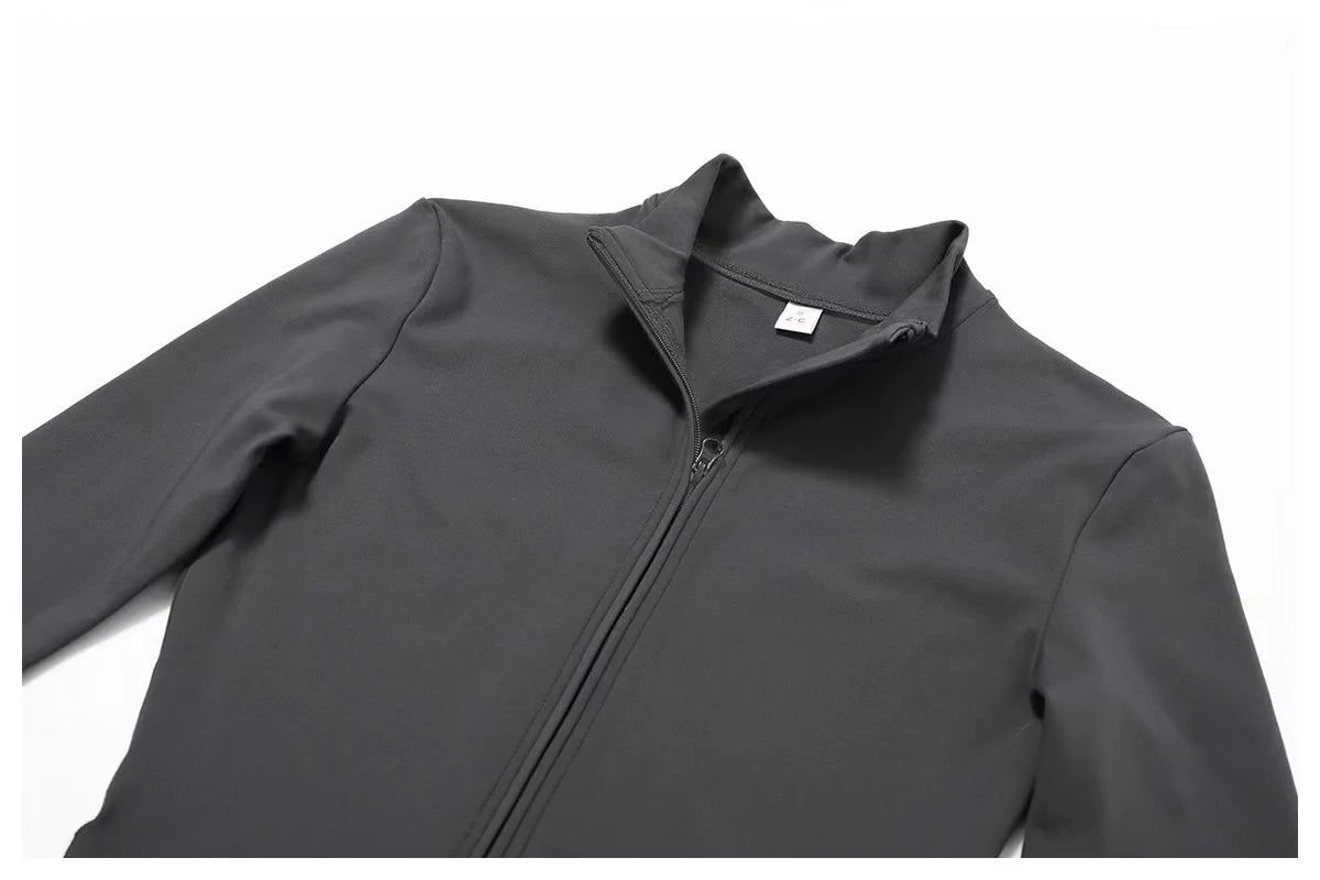 Women's One-piece Yoga Pants Short/Long-sleeved Warm ski Overalls Outerwear High Elastic Cycling Bodybuilding Bodysuit - The Clothing Company Sydney