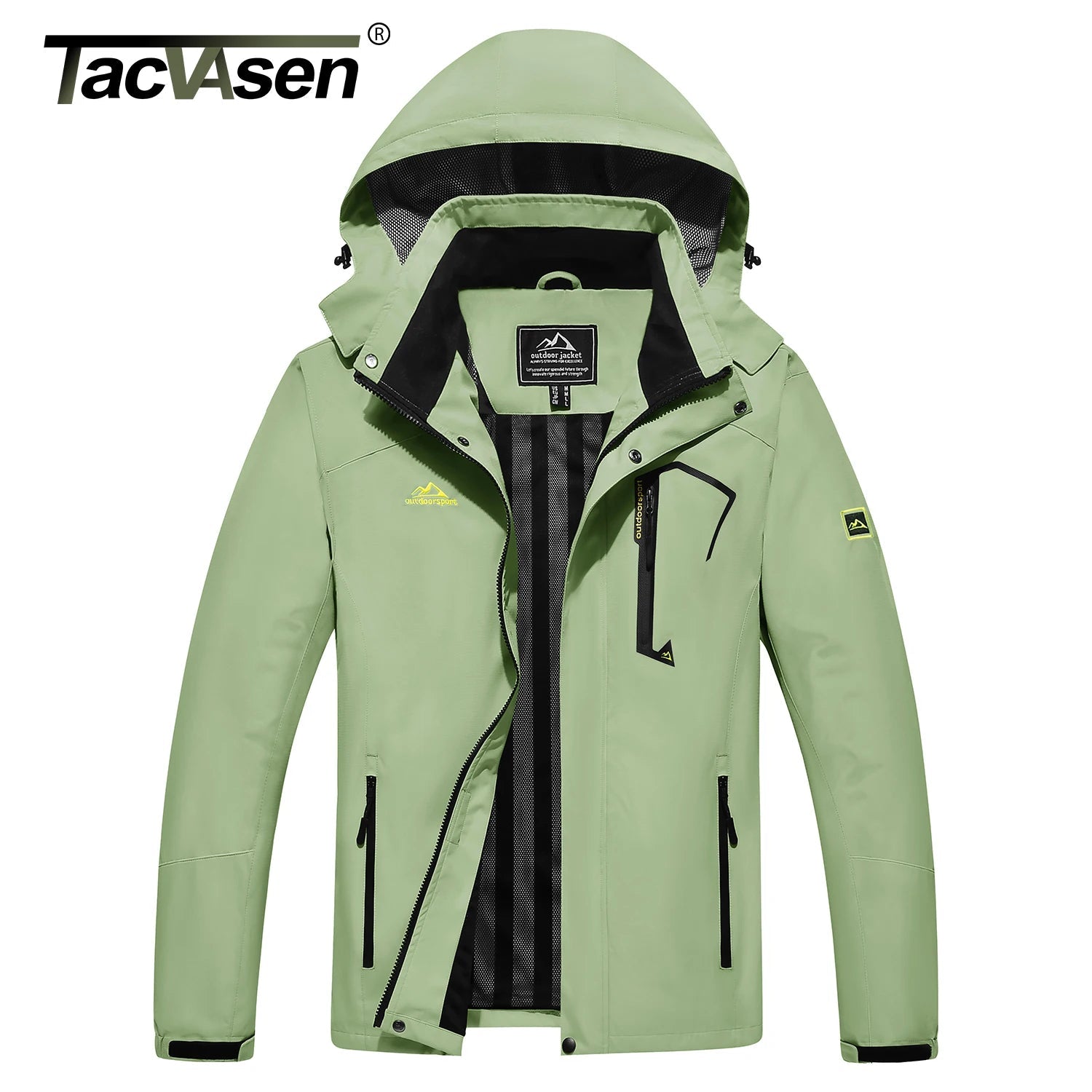 Lightweight Windbreaker Mens Mesh Lined Waterproof Rain Jacket Outdoor Fishing Hiking Jacket with Detachable Hood The Clothing Company Sydney