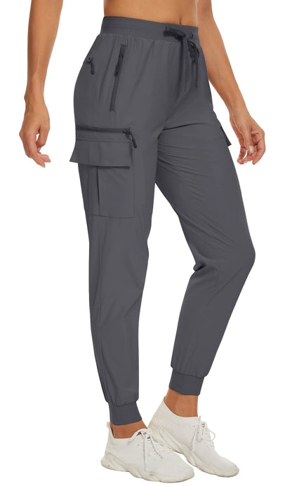 Summer Quick Dry Pants Women's Jogger Sweatpants Lightweight Breathable 6 Pockets Elastic Waist Casual Long Trousers The Clothing Company Sydney