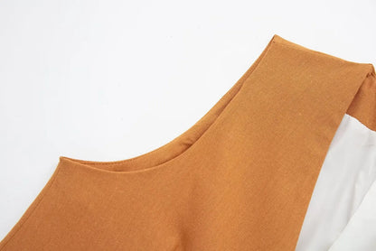 2 Piece Women's Suit Button V Neck Waistcoats Elegant Vest Top Zipper High Waist Slim Pants Shorts Summer Female Streetwear - The Clothing Company Sydney