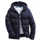 Men's Parkas Winter Overcoat Casual Hooded Thick Puffer Jacket Winter Coat Outerwear - The Clothing Company Sydney