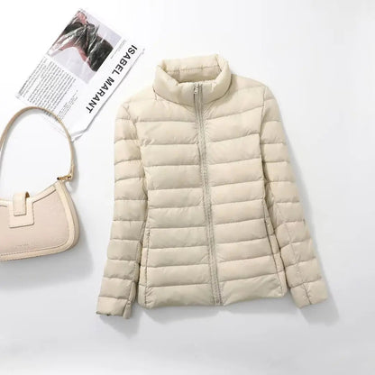 Women's Spring Jacket Fashion Short Ultra Lightweight Packable Puffer Coats Down Warm Slim Fit Parkas The Clothing Company Sydney