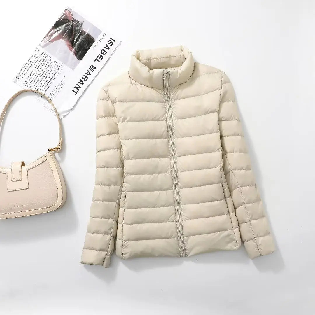 Women Spring Jacket Fashion Short Ultra Lightweight Packable Puffer Coats 15 Colors Female Down Warm Korean Slim Fit Parkas 5XL The Clothing Company Sydney