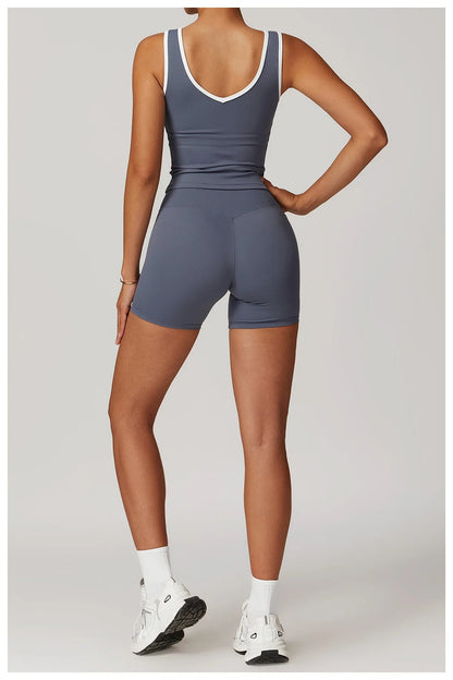 2 Piece Yoga Set Women's Workout Outfits Fitness Sportswear Gym Tracksuit High Waist Leggings Sports Bra Athletic Wear The Clothing Company Sydney