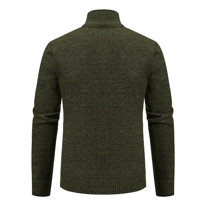 Men's Casual Stand Collar Sweater Zipper Cardigan The Clothing Company Sydney
