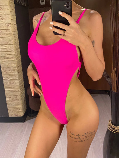 Backless String Mini Micro Thong Women Swimwear One Piece Swimsuit Female Bather Bathing Suit - The Clothing Company Sydney