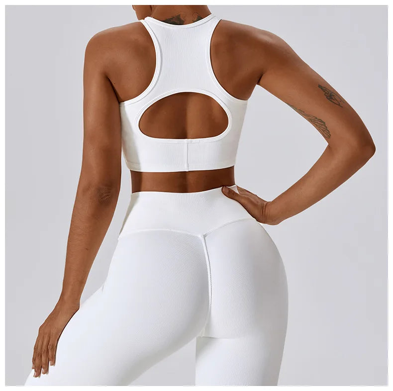 Women's Sport Bras Gym High Intensity  Running Yoga Beautiful Back Dry Bras Shockproof Rib Workout Bra Seamless Fitness Top The Clothing Company Sydney