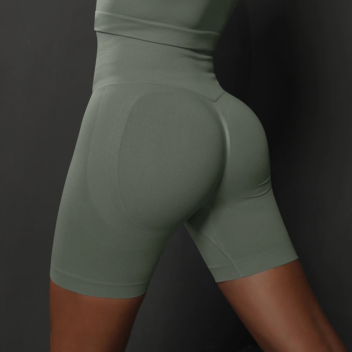 Seamless Yoga Workout Gym Fitness High Waist Sports Shorts The Clothing Company Sydney