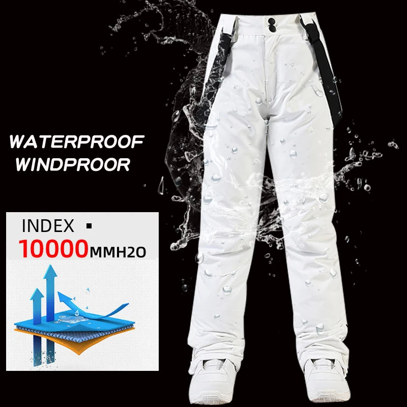 Ski Suit Snowboard Suits Women Windproof Waterproof Warm Thicken Snow Pants And Down Jacket Ski Clothes Set - The Clothing Company Sydney
