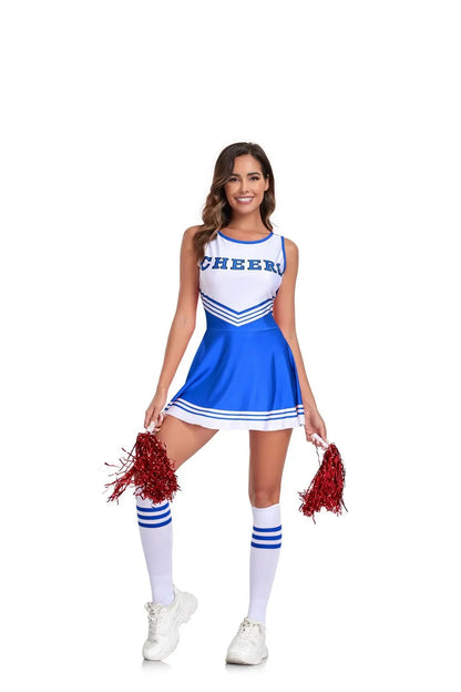 Cheerleader Costume Costumes Women Cosplay Halloween Cheer Leader Fancy Dress Sports Uniform Set The Clothing Company Sydney