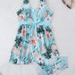 Floral Tankini Set 2 Piece Women Swimsuit High Waist Swimwear Bathers Bathing Swimming Suit Summer Beachwear