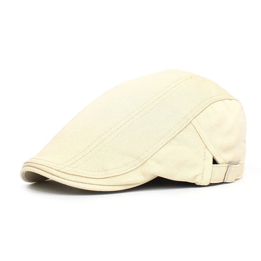 Classic Newsboy Cotton Blend Ivy Flat Brim Adjustable Beret Hat Cap The Clothing Company Sydney