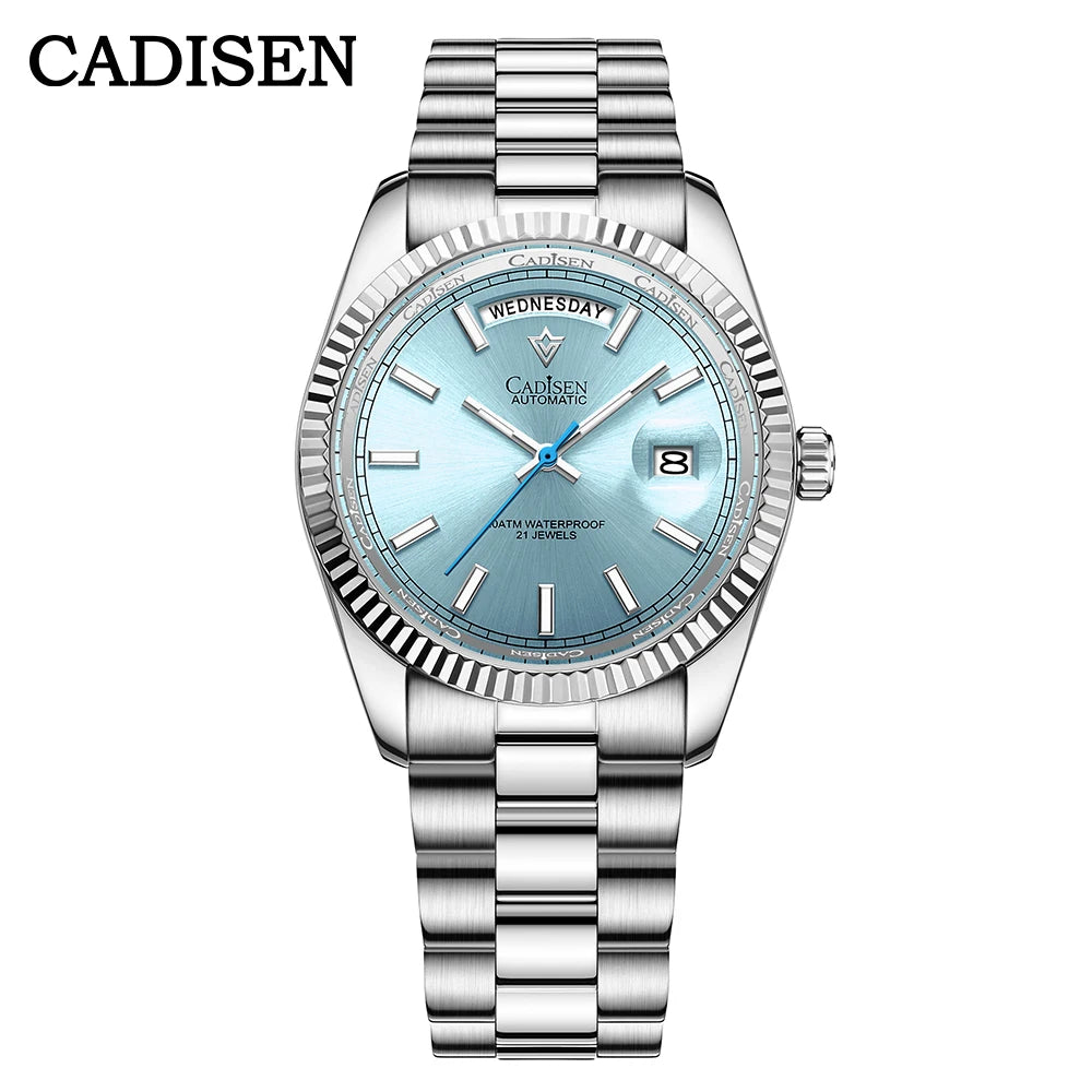 Cadisen DD40 Mens Luxury Automatic AR Sapphire Glass Mechanical Wristwatch 10Bar Miyota 8285 Movt Watch - The Clothing Company Sydney