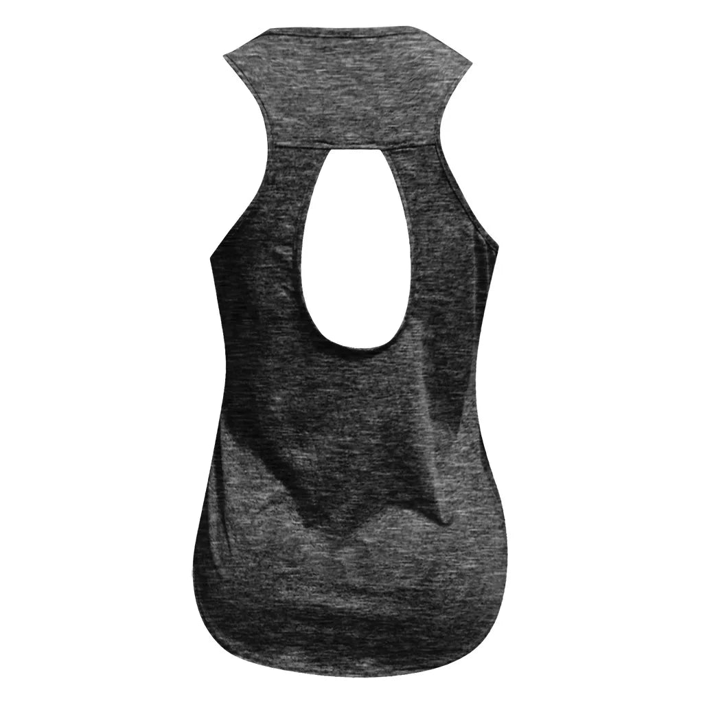 Women's Yoga Tops Loose Thin Sports Vest Breathable Sleeveless T-shirt Gym Fitness Running Shirts Tank Tops - The Clothing Company Sydney