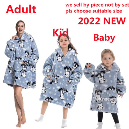 Oversized Hooded Blanket for Adult Child Wearable Blankets for Winter Warm Outdoor Hoodie Sweatshirt The Clothing Company Sydney