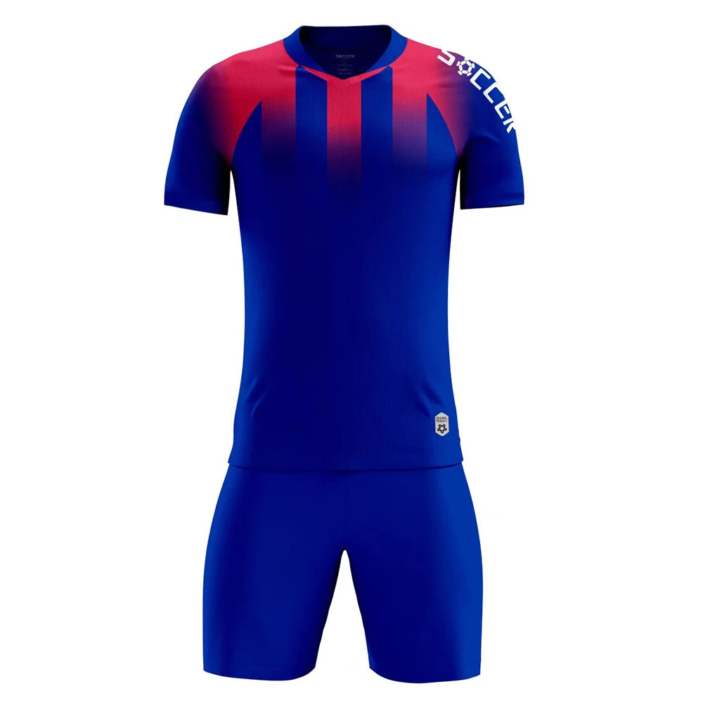 Men's Women's Kids Football Jersey Shorts Set Custom Soccer Uniform Outfit Kids School Team Training Kit The Clothing Company Sydney