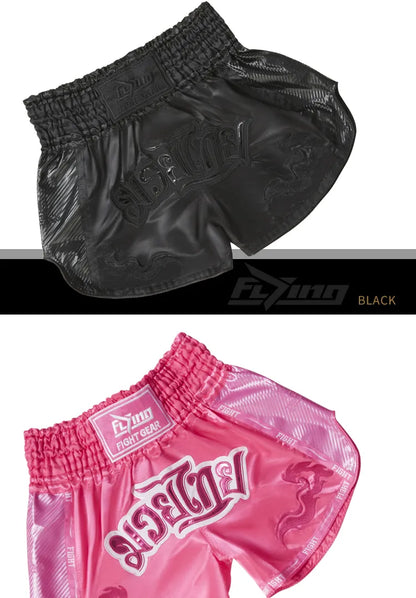 Muay Thai Boxing Shorts for Men's Women's Kids Teenagers Kickboxing Fighting MMA Trunks Grappling Sports Shorts - The Clothing Company Sydney