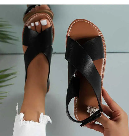 Women's Flat Heel Beach Sandals The Clothing Company Sydney
