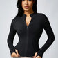 Women's Zipper Turtleneck Sports Long-Sleeve Sports Top, Gym Wear Ladies' Sportswear for Indoor Outdoor Jacket The Clothing Company Sydney