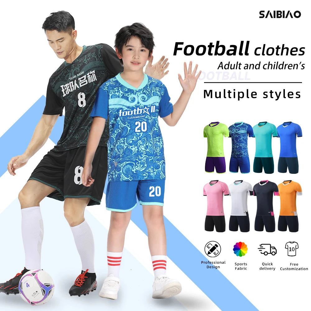Adult Kids Football Jerseys Men Soccer Uniforms Sports Clothes Customised Futsal Sportswear Child Team Training Tracksuit Outfit The Clothing Company Sydney