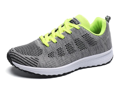 Women's Flats Fashion Lightweight Lace Up Round Toe Sneakers Walking Shoes - The Clothing Company Sydney