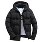 Men's Parkas Winter Overcoat Casual Hooded Thick Puffer Jacket Winter Coat Outerwear - The Clothing Company Sydney