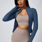 Women's Zipper Turtleneck Sports Long-Sleeve Sports Top, Gym Wear Ladies' Sportswear for Indoor Outdoor Jacket The Clothing Company Sydney