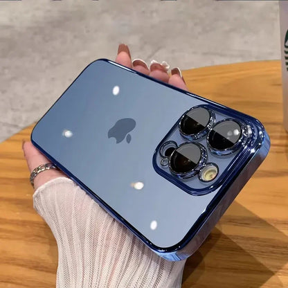 Plated Clear Case For IPhone 15 14 Pro Max Mini 15 Plus Shockproof Cover The Clothing Company Sydney