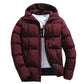 Men's Parkas Winter Overcoat Casual Hooded Thick Puffer Jacket Winter Coat Outerwear - The Clothing Company Sydney
