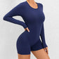 One Piece Women's Jumpsuit Long Sleeve Yoga Set Backless Bodysuit Fitness Quick-Dry Gym Clothing Workout Rompers Exercise Outfits - The Clothing Company Sydney