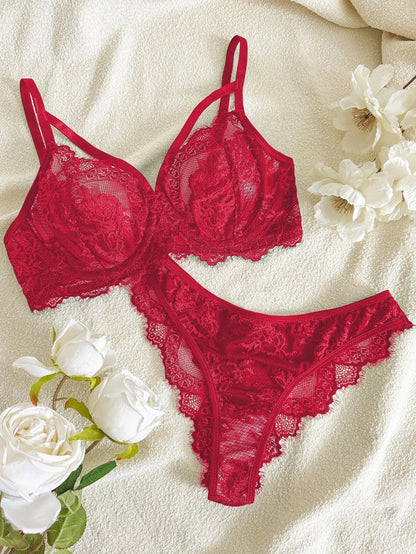 2 Piece Women's Lingerie Underwear Lace strapping Underwire Bra &  Brief Panties The Clothing Company Sydney