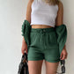 Summer Women's Suit Short Sets Outfits Suit Two Piece Button Up Matching Outfit Set - The Clothing Company Sydney