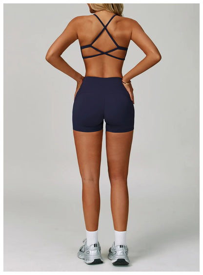 2 Piece Set Women's Tracksuit Fitness Clothes Yoga Sets Sportswear Workout Bra High Waist Leggings Set Gym Clothing Sports Suits The Clothing Company Sydney