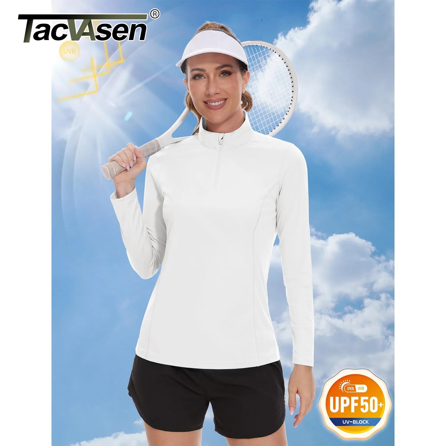 UPF 50+ Quick Dry Long Sleeve T Shirts Womens Anti UV/Sun Protection Shirts Running Hiking Fishing T-Shirts Outdoor Top The Clothing Company Sydney