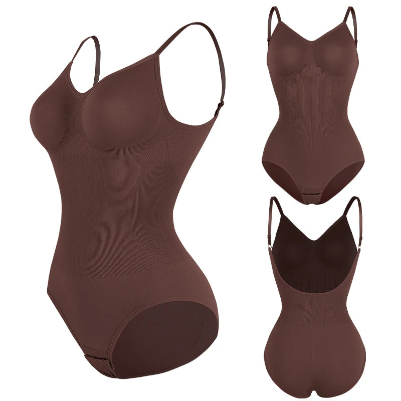 Womens Backless Bodysuits Seamless Shapewear Body Shaper Camisole Tops Corset Shapewear