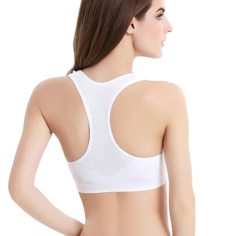 Women's Breathable Sports Bra Absorb Sweat Shockproof Padded Gym Running Fitness Double Layer Seamless Yoga Sports Bra The Clothing Company Sydney