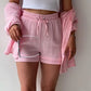 Summer Women's Suit Short Sets Outfits Suit Two Piece Button Up Matching Outfit Set - The Clothing Company Sydney